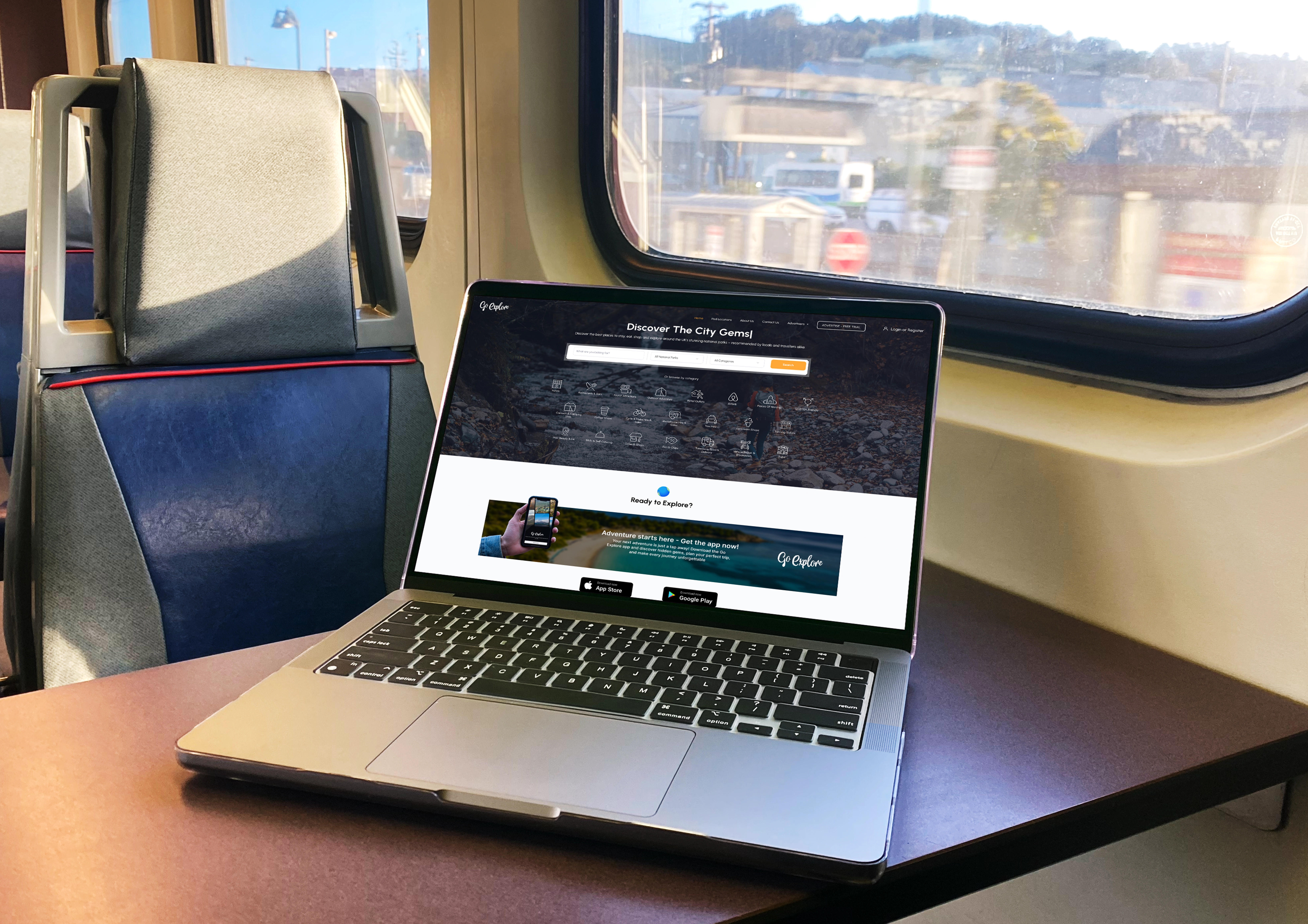 Go Explore adventure park website development London - Travel branding and visual identity by Flitzen Technologies UK